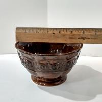 Vintage Home and Garden Party Venetian Brown Glazed Ceramic Bowls, Set of Two, Celebrating Home 16 Ounce Bowls