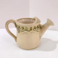 Vintage Hand Painted Watering Can Planter Pot, Small Succulent Pot