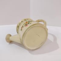 Vintage Hand Painted Watering Can Planter Pot, Small Succulent Pot