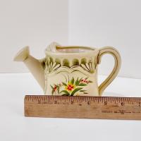 Vintage Hand Painted Watering Can Planter Pot, Small Succulent Pot