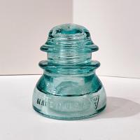 Vintage Green Whitall Tatum No 1 Glass Insulator