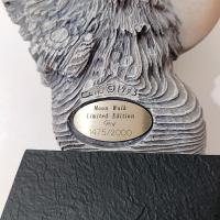 Vintage Rick Cain Moon Walk Two Sided Wolf Sculpture, 1993 Limited Edition Animal Figurine 1475/2000