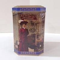 Vintage Retro Wolfgang Candies Mima Mae Collectible Tin, D. E. Wolfgang's Homemade Candies Historical Storage Tin Box