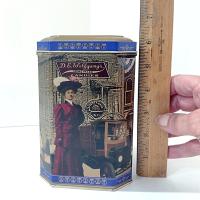 Vintage Retro Wolfgang Candies Mima Mae Collectible Tin, D. E. Wolfgang's Homemade Candies Historical Storage Tin Box