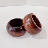 Vintage Wooden Napkin Rings, Set of 2