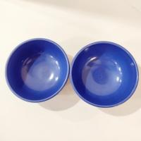 Vintage Pfaltzgraff Wyngate Blue Cereal Soup Bowls, Set of Two