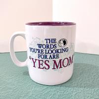 Vintage Big Dogs Yes Mom Oversized 28 Ounce Ceramic Coffee Tea Mug, Gift for Mother
