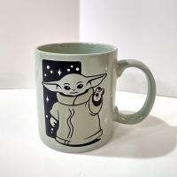 Vintage Baby Yoda Green Ceramic Coffee Tea Mug, Star Wars Oversized 20 Ounce Mug