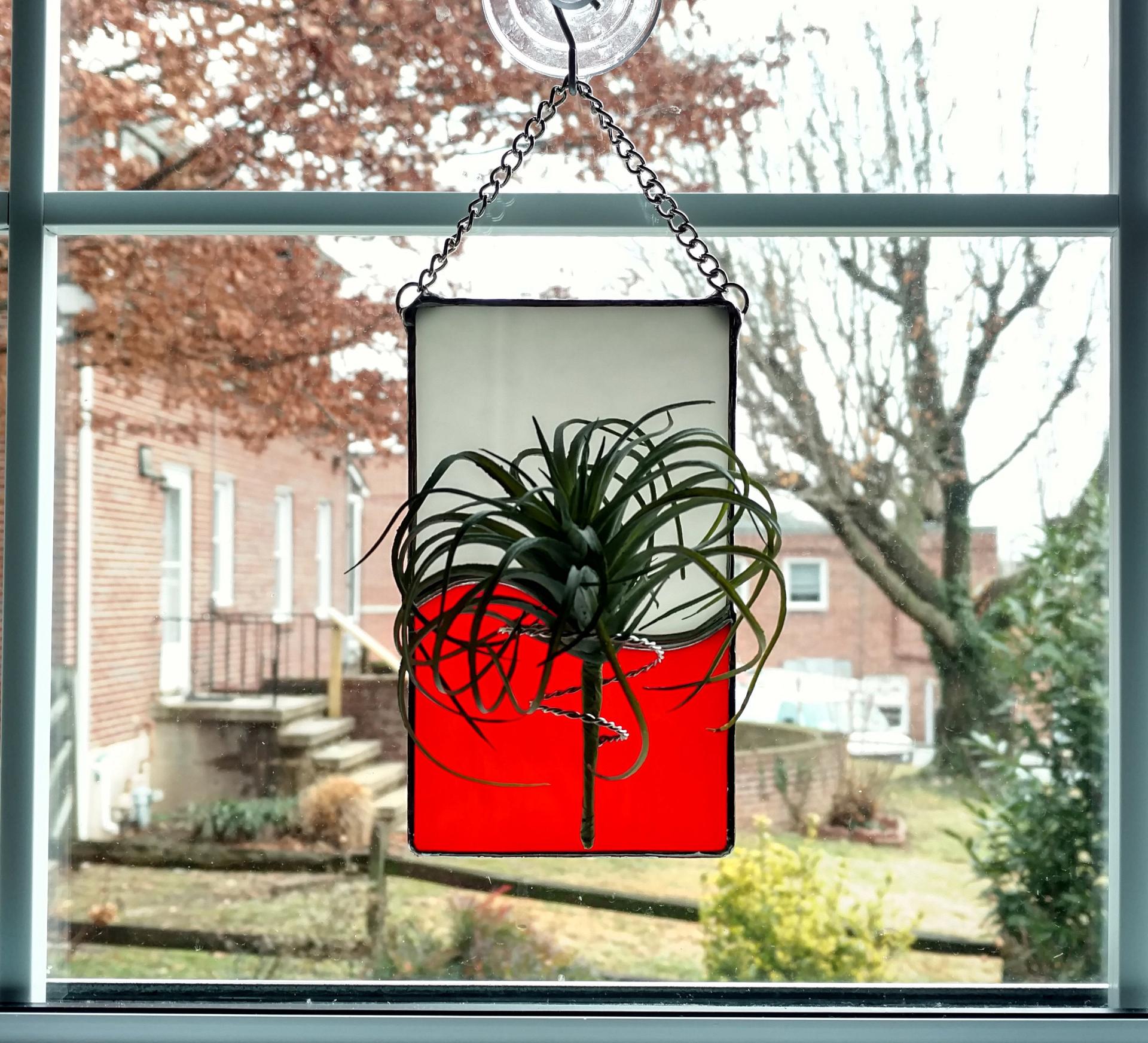 Stained Glass Air Plant Holder, Custom Colors Available