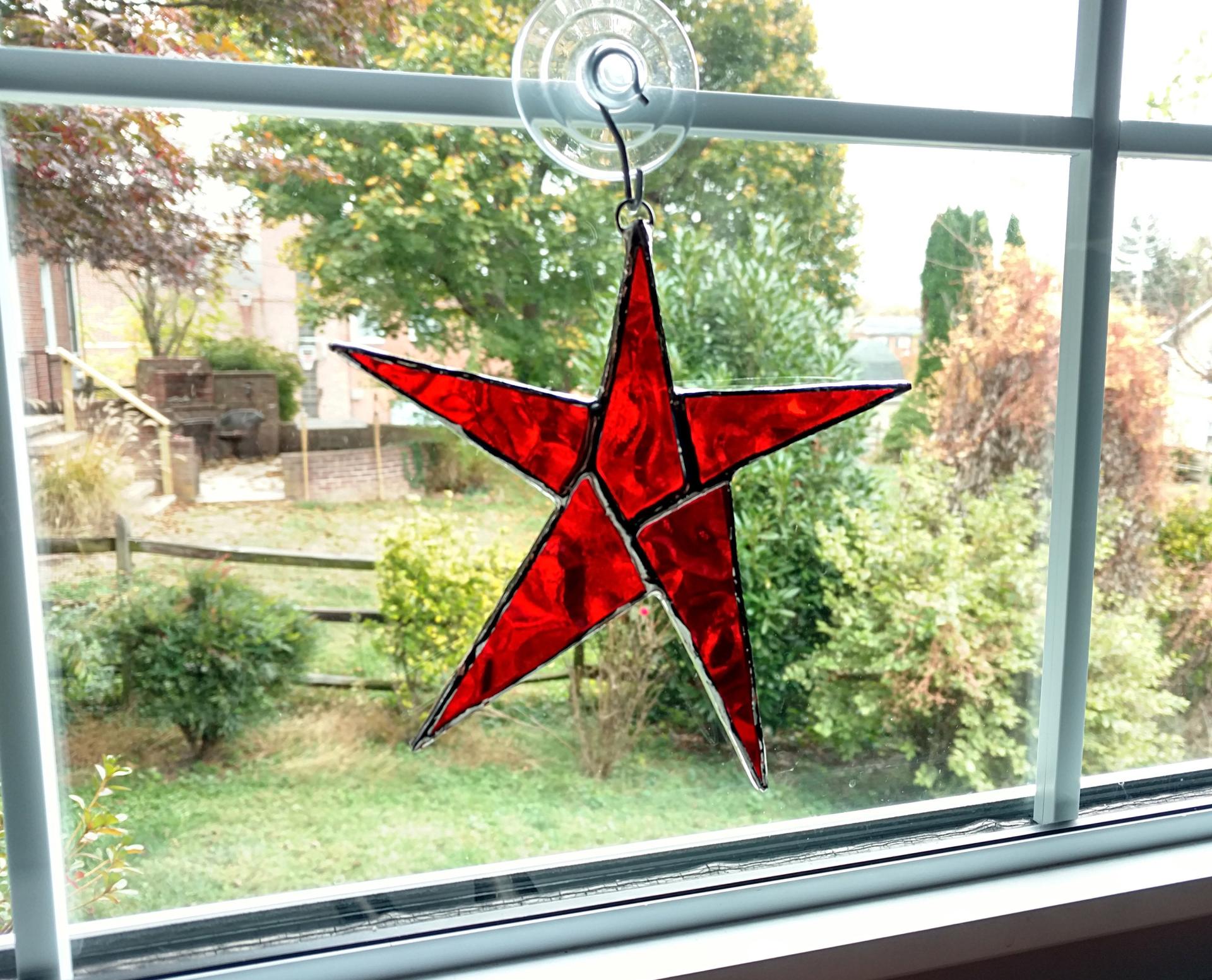 Stained Glass Star Suncatcher