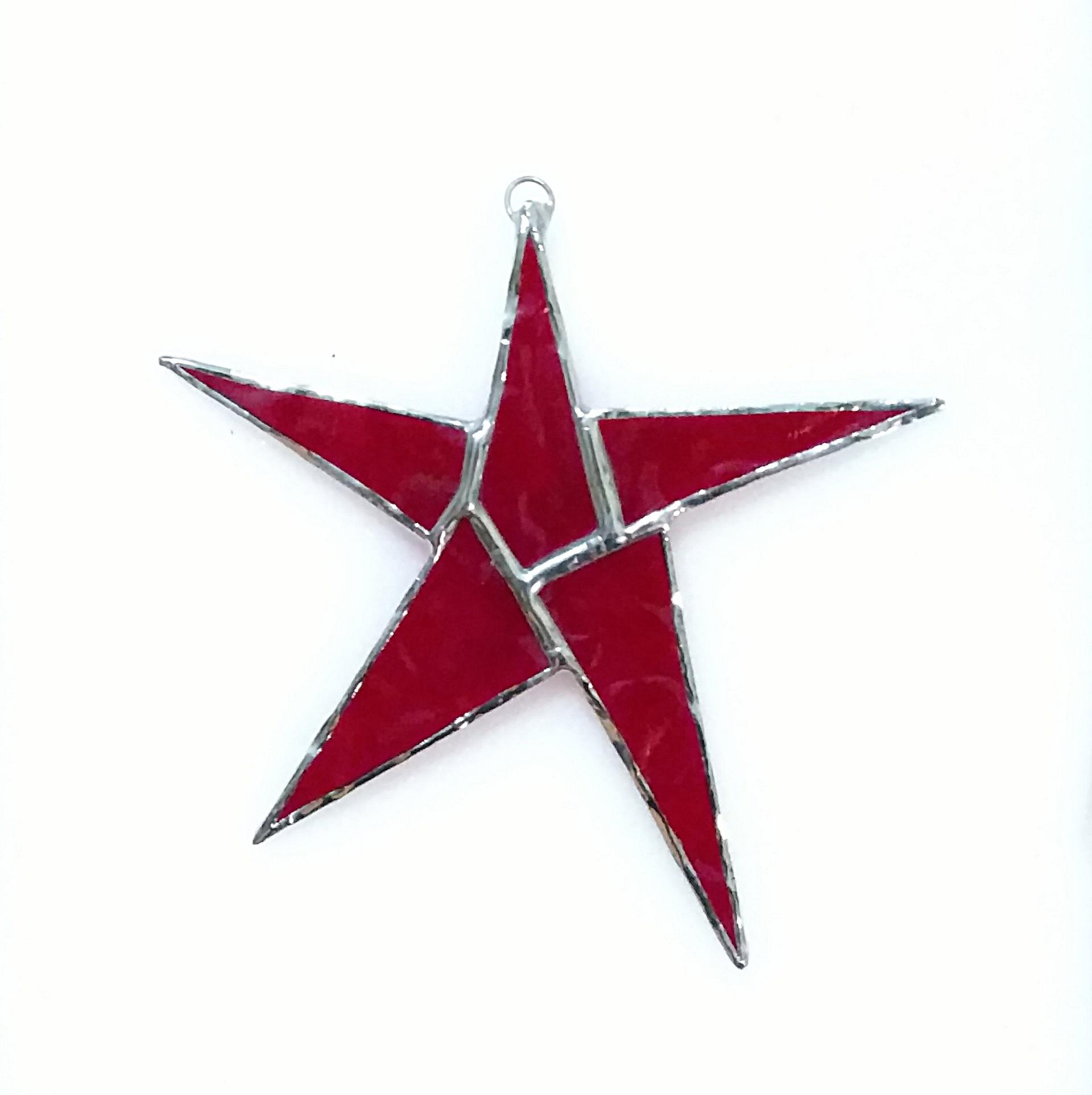 Stained Glass Star Suncatcher