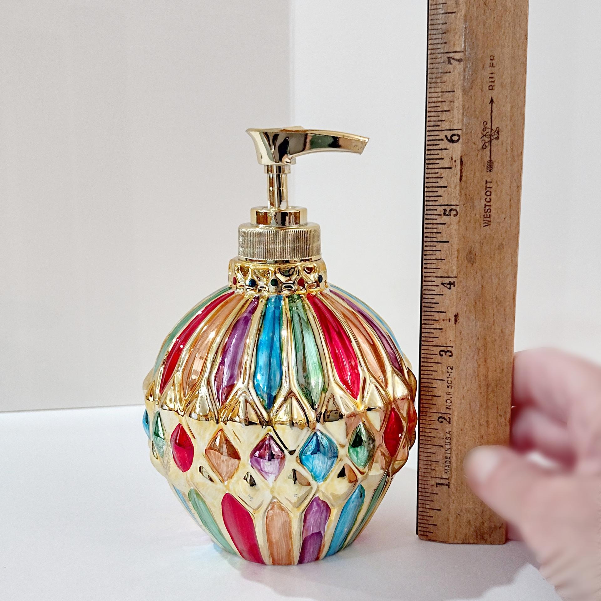Vintage Allure 1998 Glass Ornament Christmas Holiday Soap Dispenser