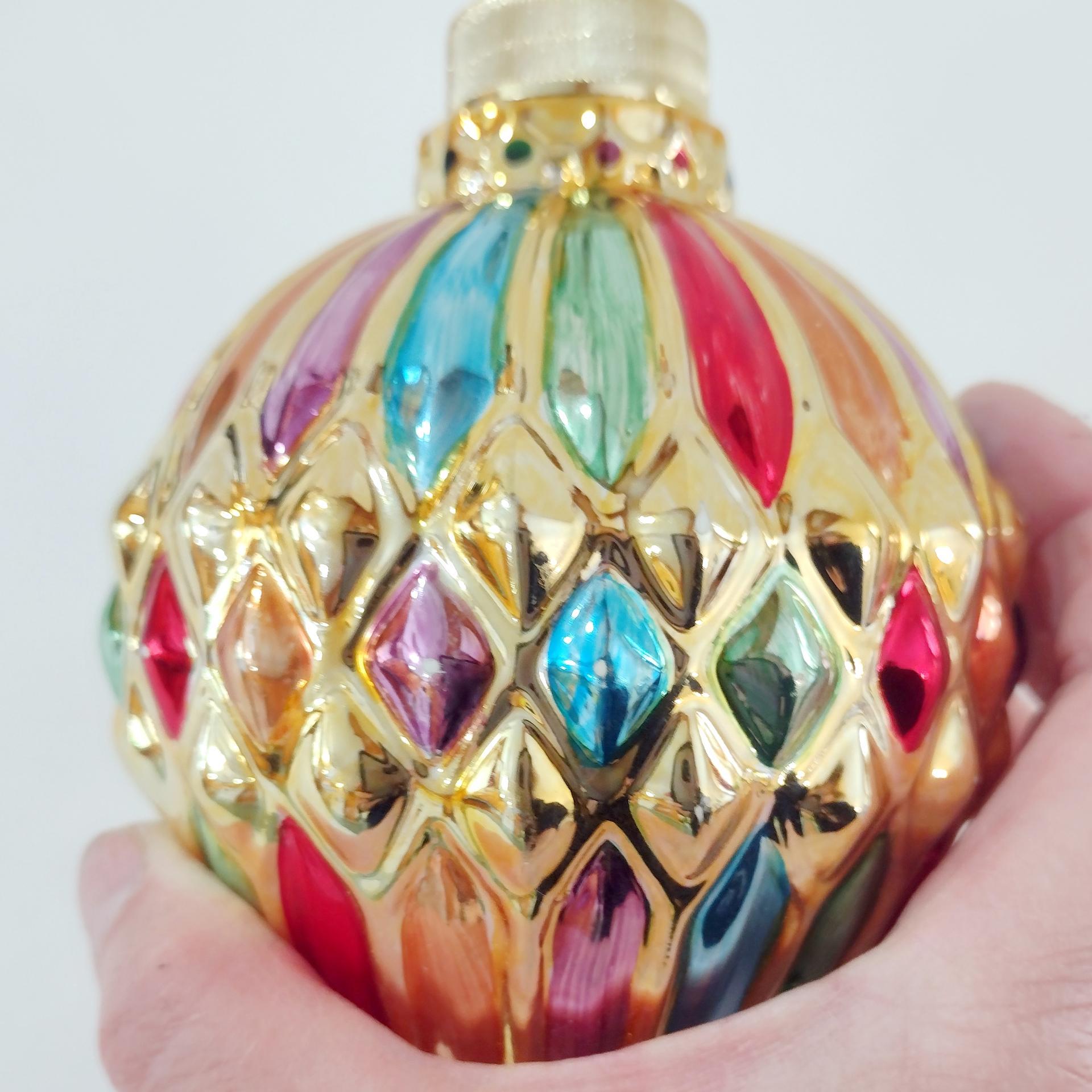 Vintage Allure 1998 Glass Ornament Christmas Holiday Soap Dispenser
