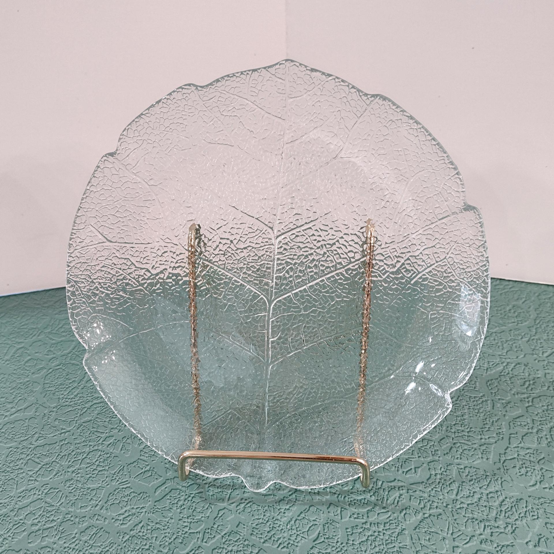 Vintage Arcoroc Aspen Leaf Salad Plates, Set of Five