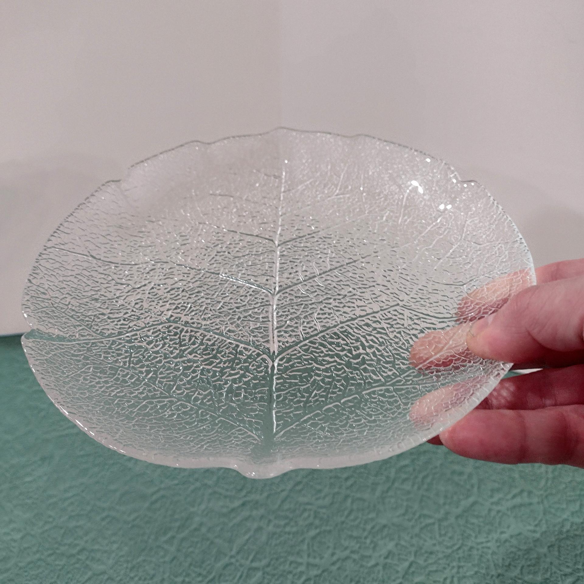 Vintage Arcoroc Aspen Leaf Salad Plates, Set of Five