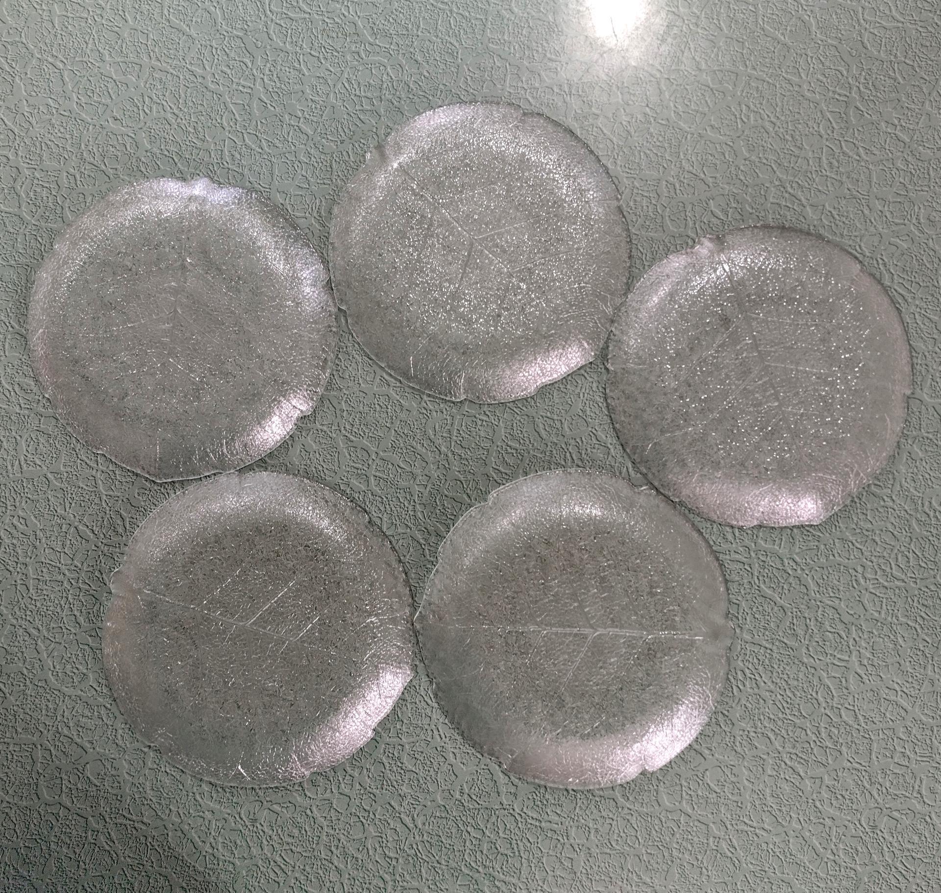 Vintage Arcoroc Aspen Leaf Salad Plates, Set of Five