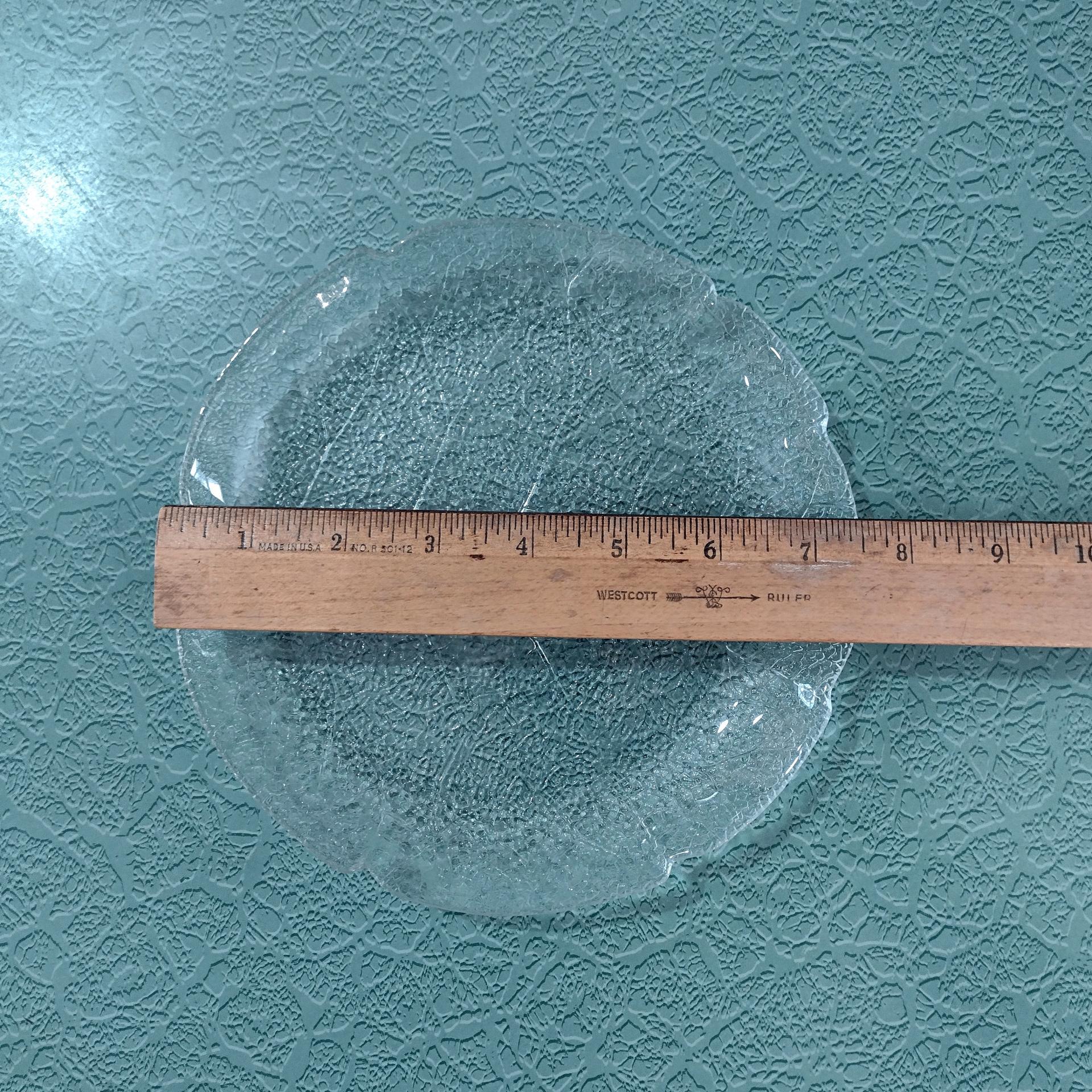 Vintage Arcoroc Aspen Leaf Salad Plates, Set of Five