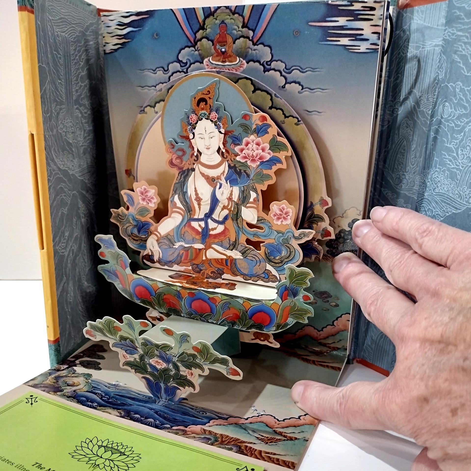 Vintage Tibetan Buddhist Goddess Alters Pop-up Book, A Pop-up Gallery of Traditional Art and Wisdom