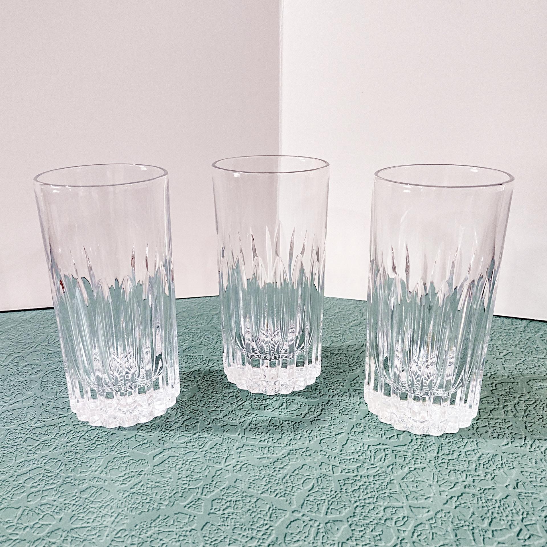 Vintage Gorham Althea Crystal Highball Glasses, Set of Three