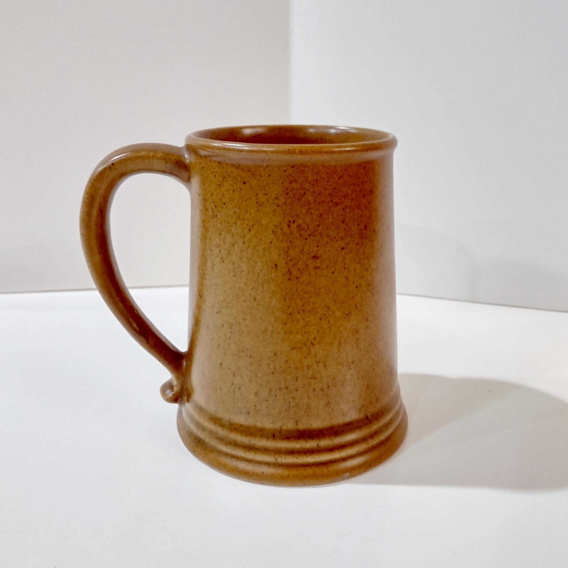 Vintage Chatham Potters Anchor Brown Ceramic Stoneware Coffee Beer Mug