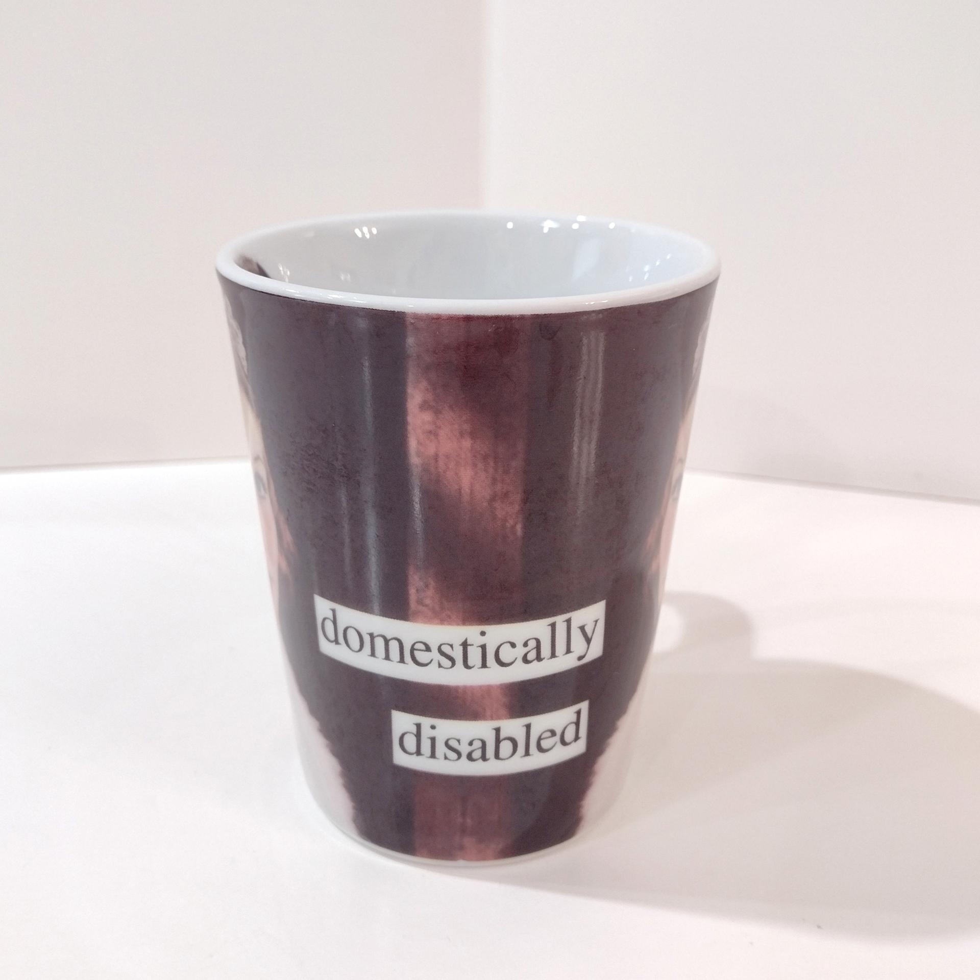 Vintage Domestically Disabled Anne Taintor Glamour Girl Coffee Tea Ceramic Mug