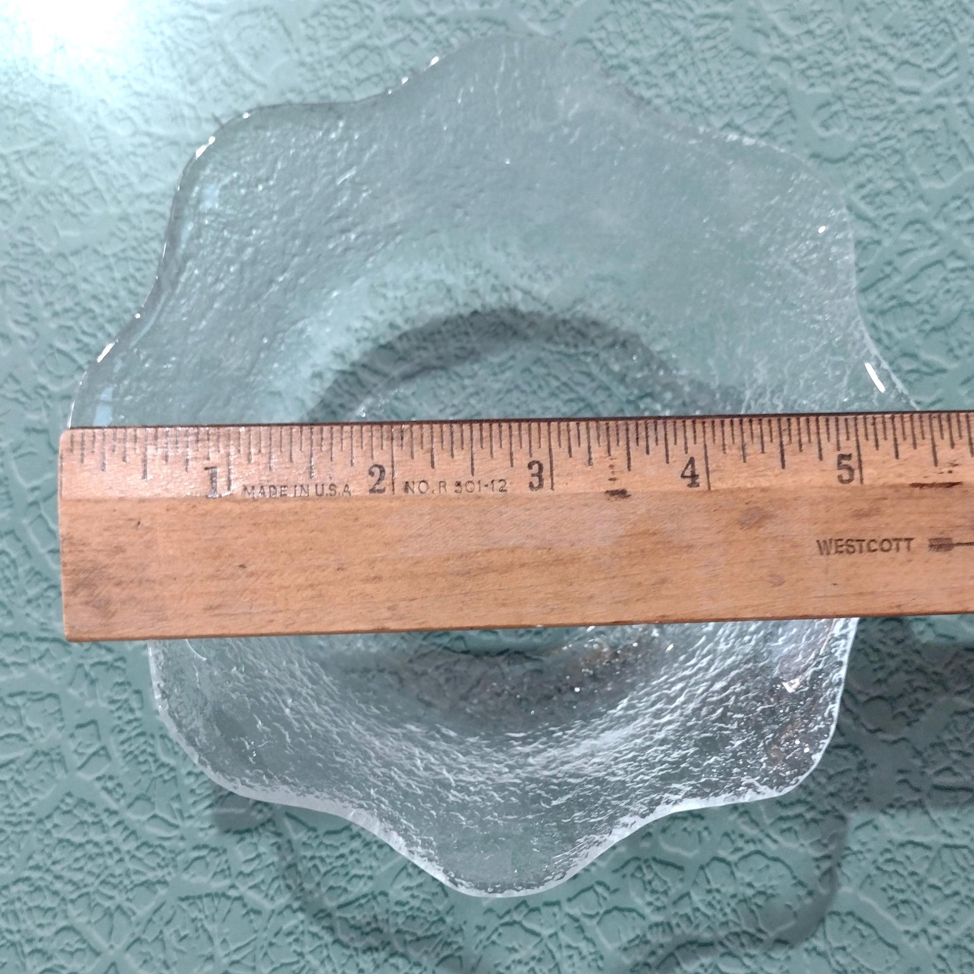 Vintage Arcoroc Salad Soup Cereal Fluted Textured Glass Bowls, Set of 4