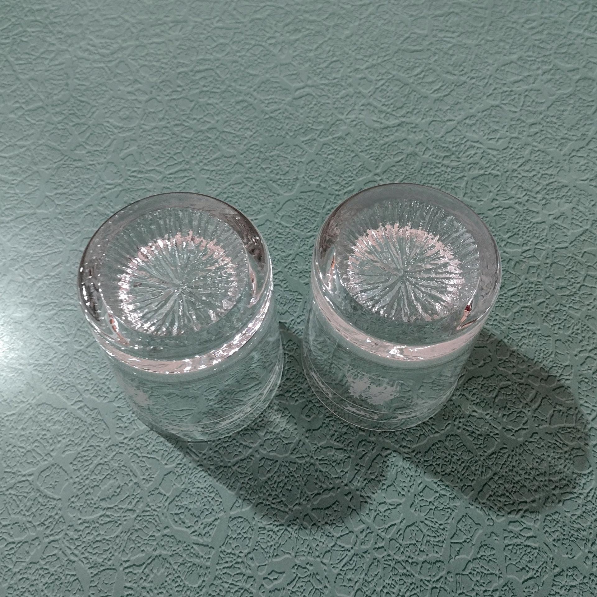 Set of Two Vintage Blue Bonnets Raceway Rocks Whiskey Glasses, Harness Racing / Horse Racing Collectible Memorabilia 