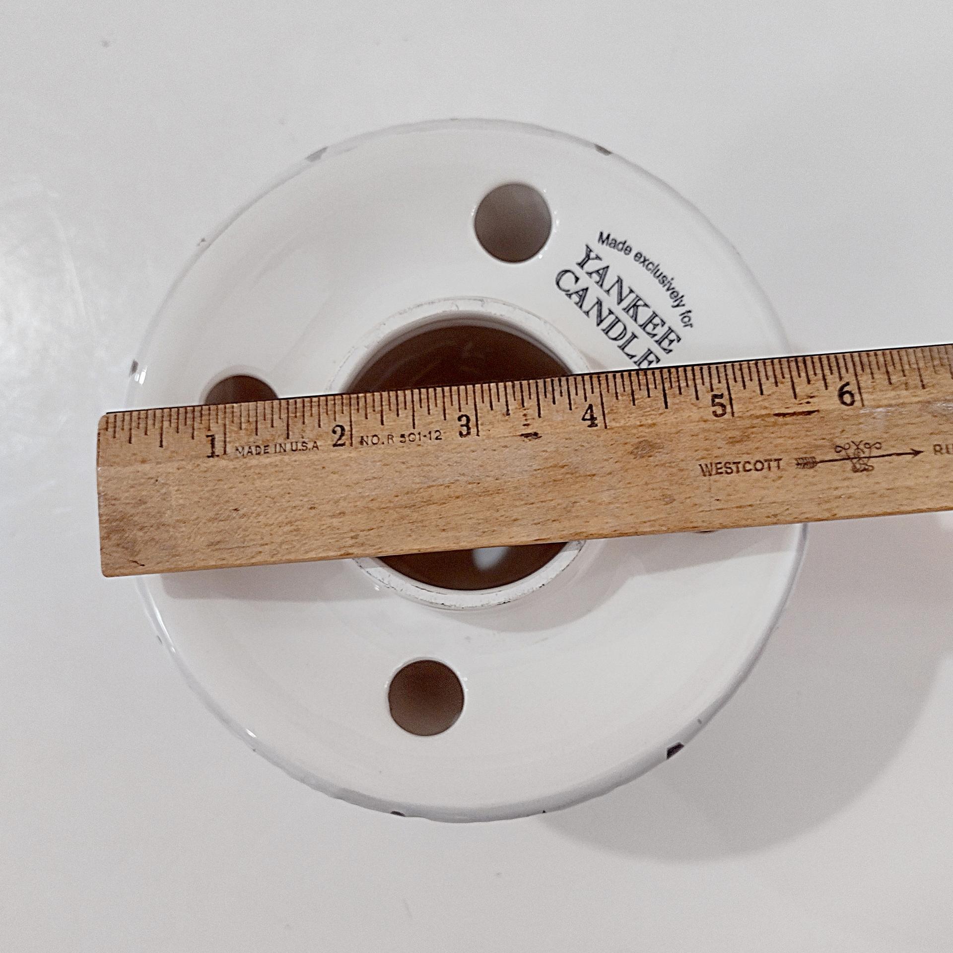 Vintage Yankee Candle Cardinal Warm Hearts Ceramic Candle Shade Jar Topper, Christmas Holiday Decor