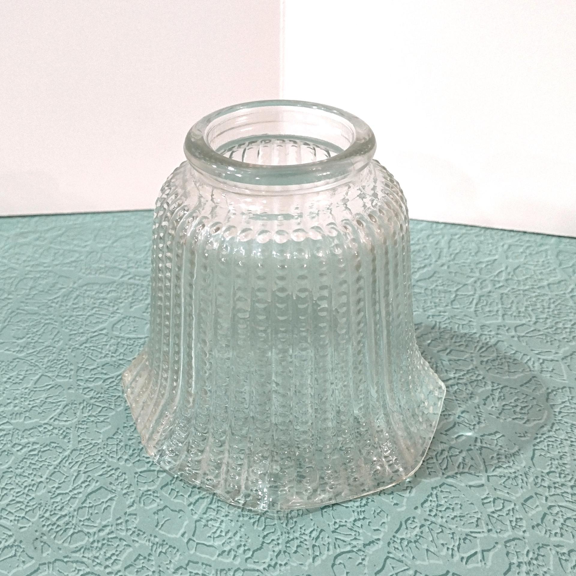 Vintage Beaded Glass Lamp Shade, Replacement Bell Shaped Shade