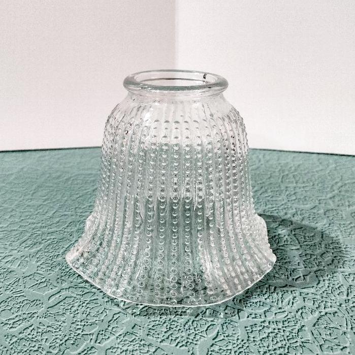 Vintage Beaded Glass Lamp Shade, Replacement Bell Shaped Shade