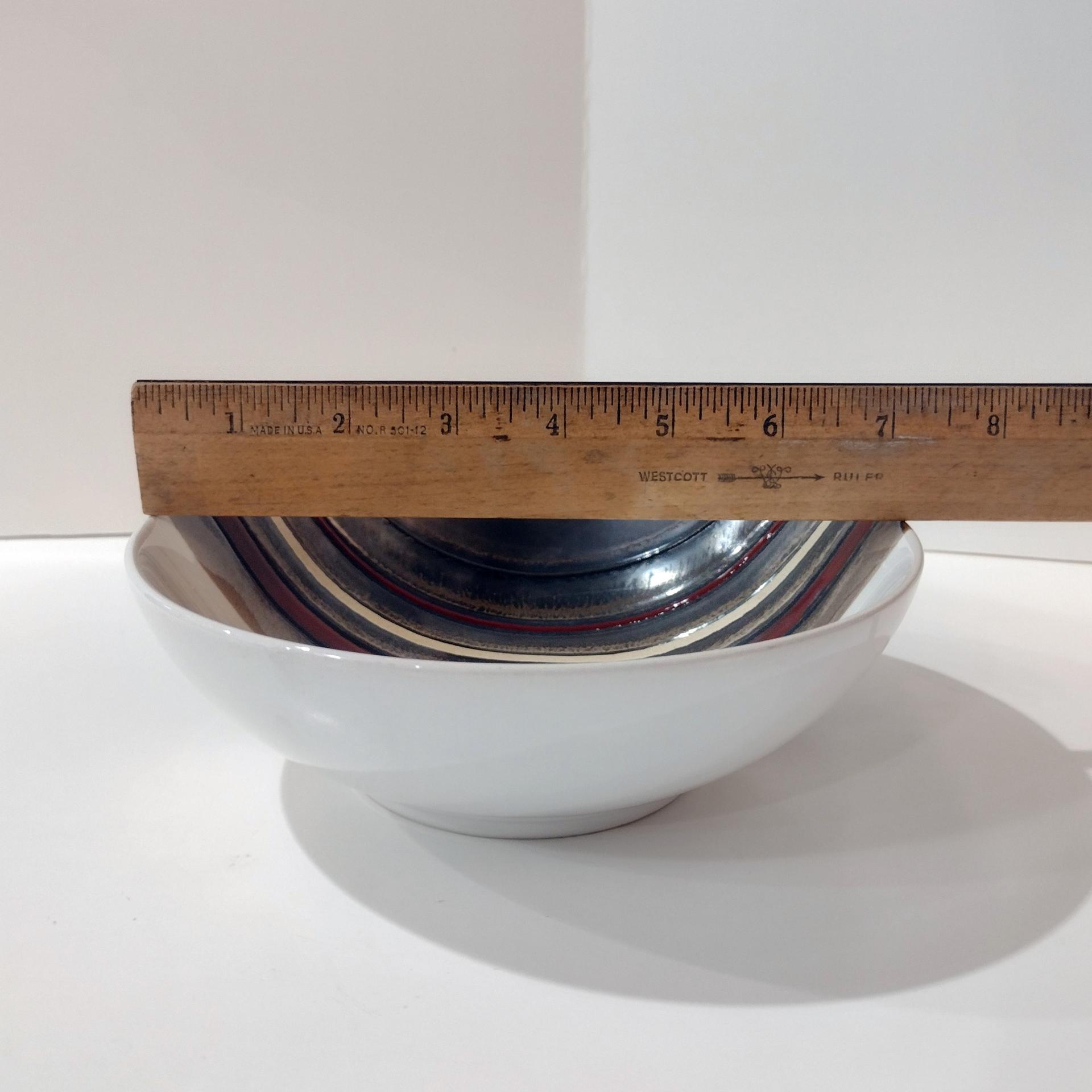 Vintage Better Homes and Gardens Rockport Cereal Soup Bowls, Set of 4, Brown and White Stoneware All Purpose Bowls