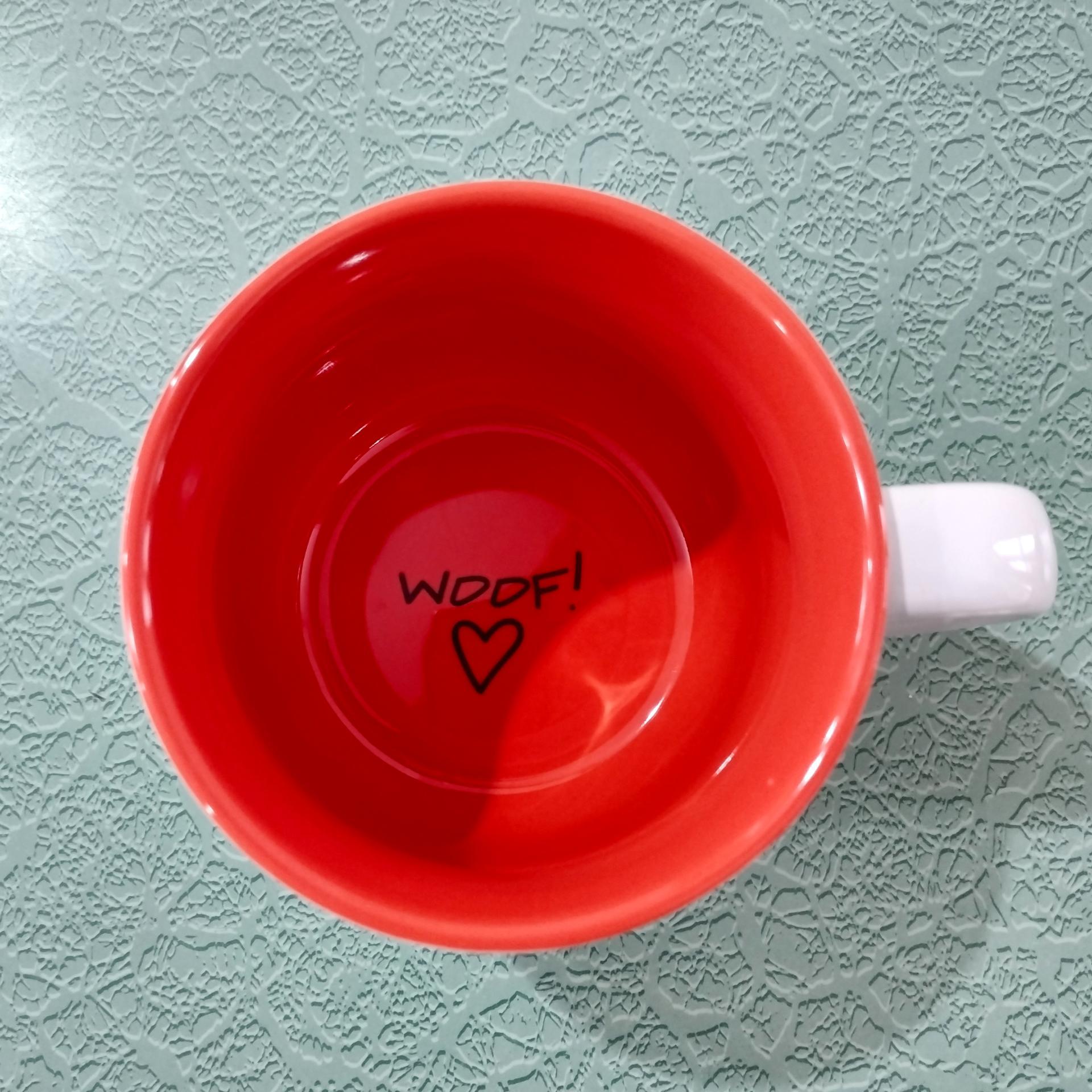 Vintage Crazy Dog Lady Blobby Dog Ceramic Coffee Tea Mug, Dog Lover Gift