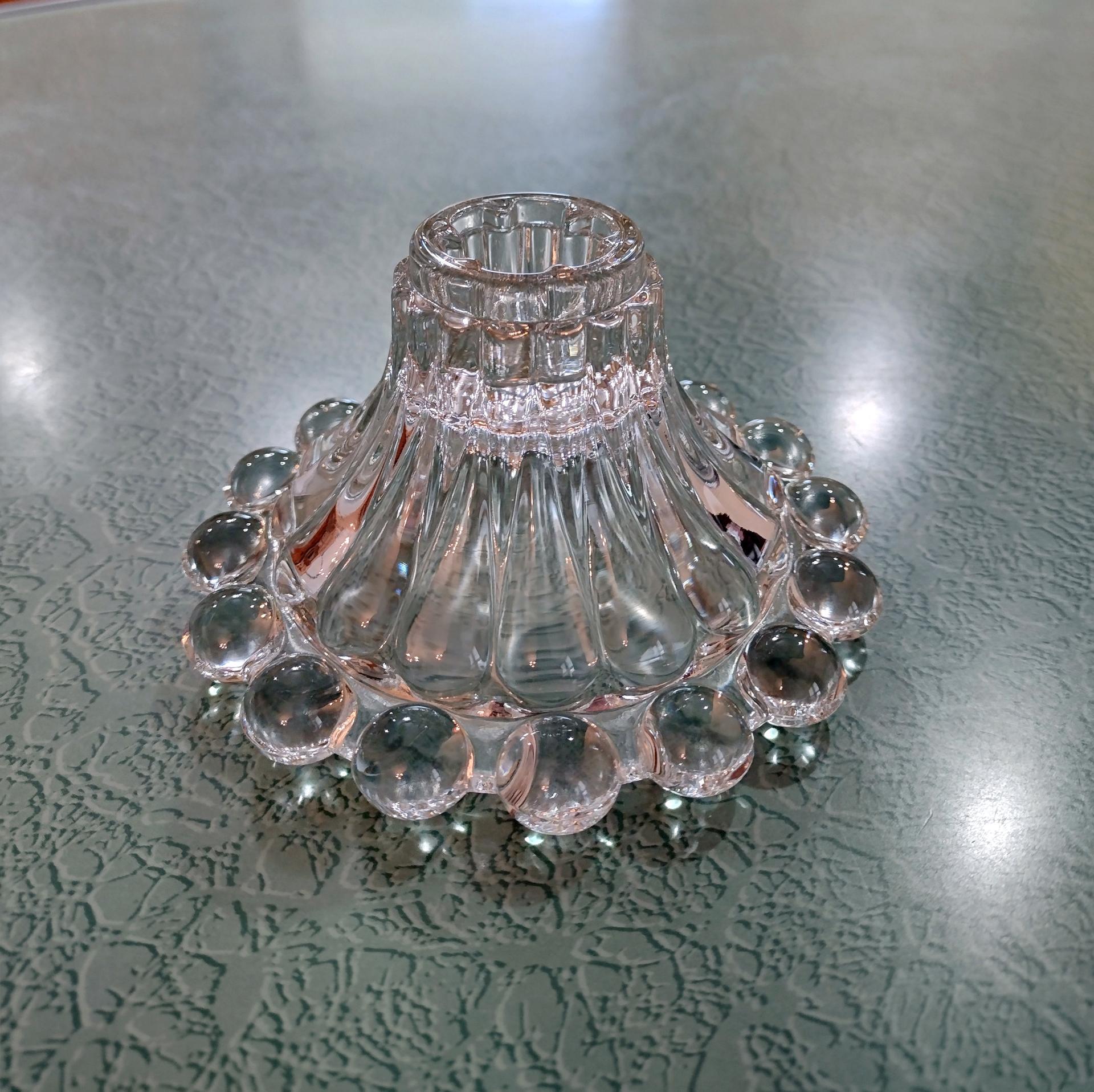 Vintage Anchor Hocking Berwick Boopie Glass Candle Holder
