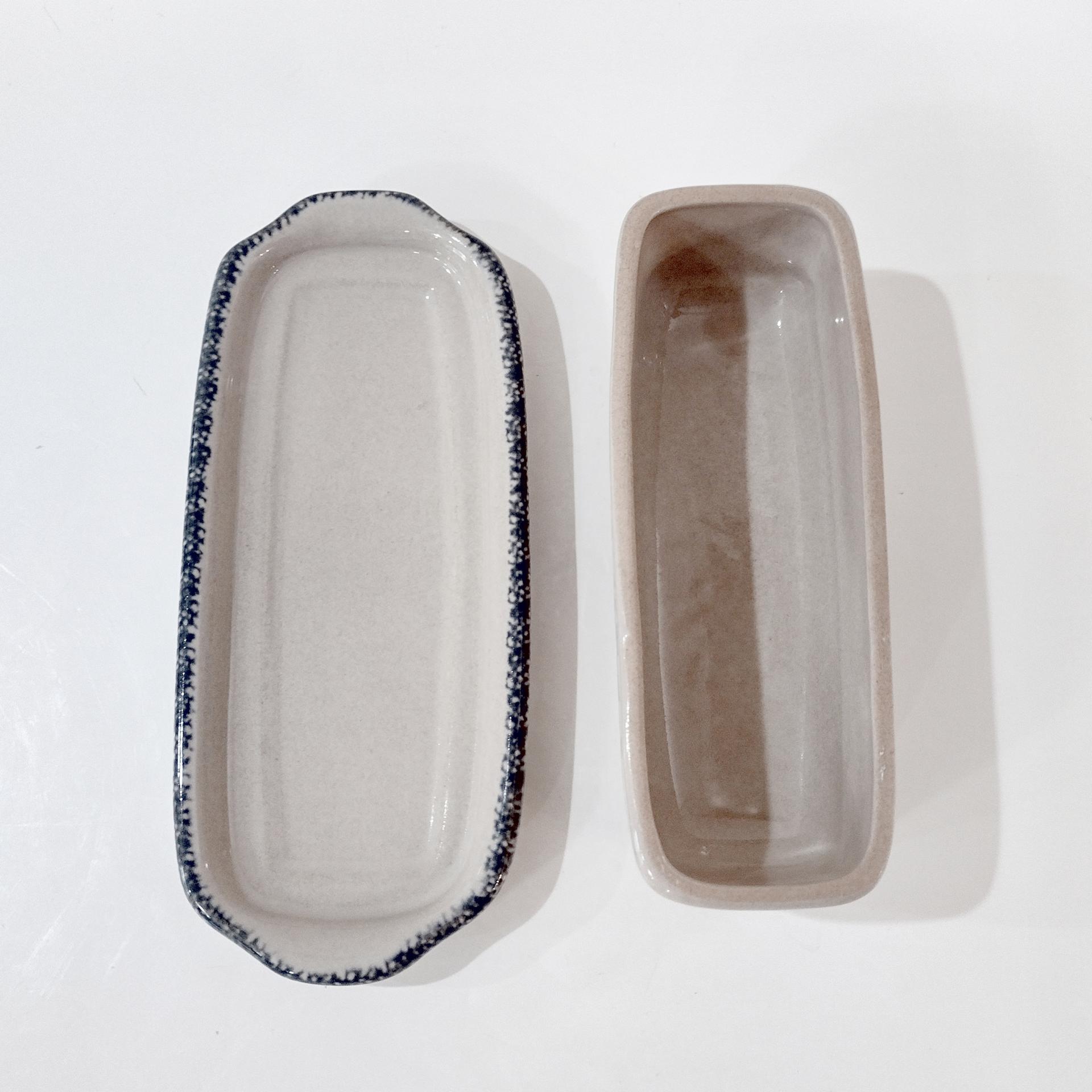 Vintage Home and Garden Party Birdhouse Ceramic Butter Dish