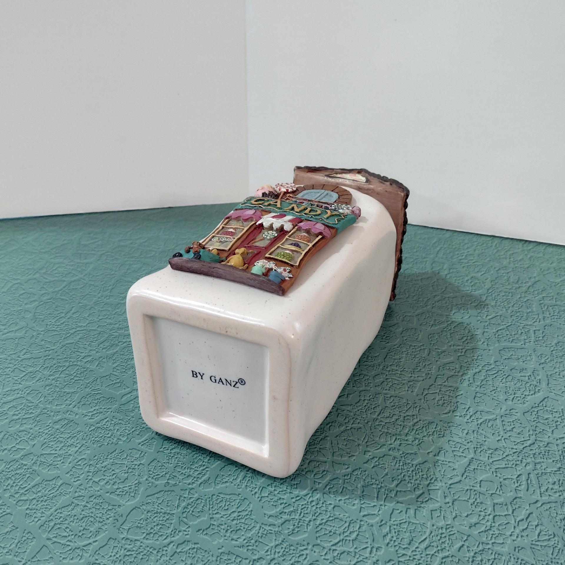 Vintage Ceramic Candy Shop Storage Canister, House Shaped Air Tight Storage Container