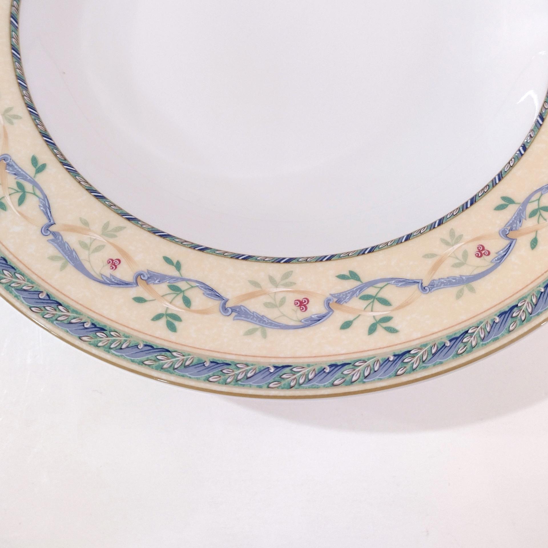 Vintage Mikasa Castle Berry Rimmed Soup Pasta Bowls, Set of 4