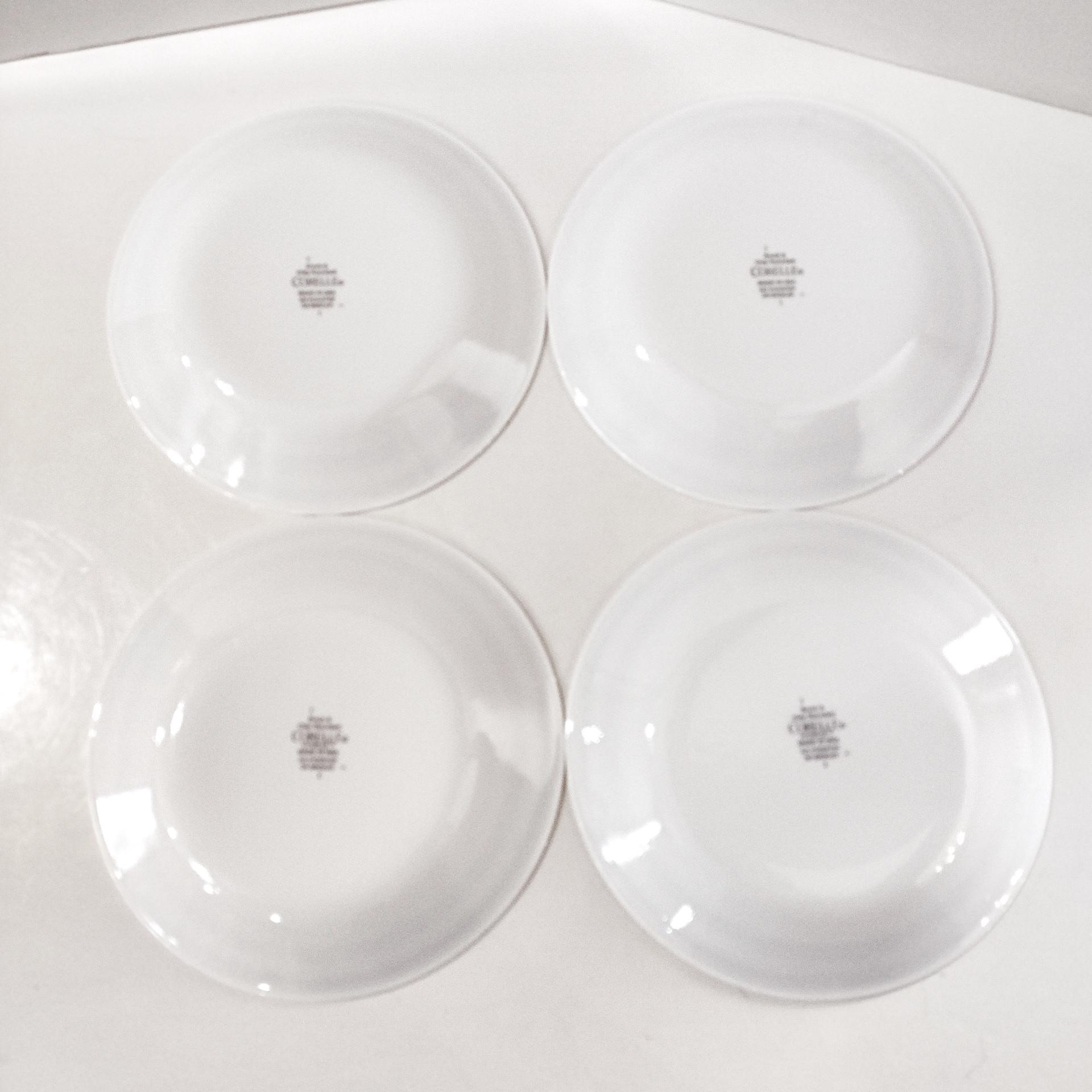 Vintage Corelle Classic Cafe Blue Bread Appetizer Snack Plates, Set of 4