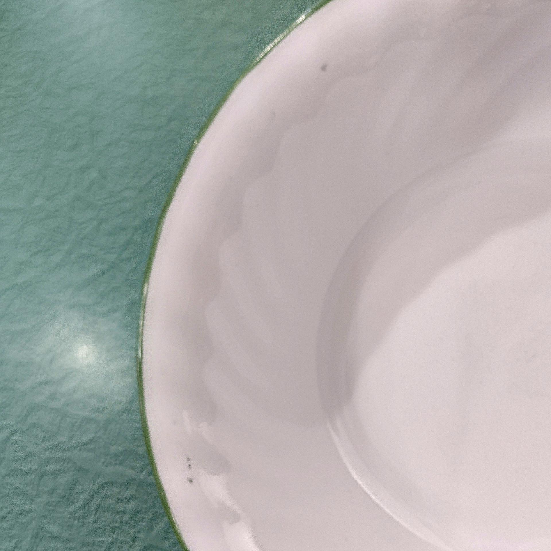 Corelle Chutney Green Rimmed Swirl Cereal Salad Soup Bowls, Set of Four