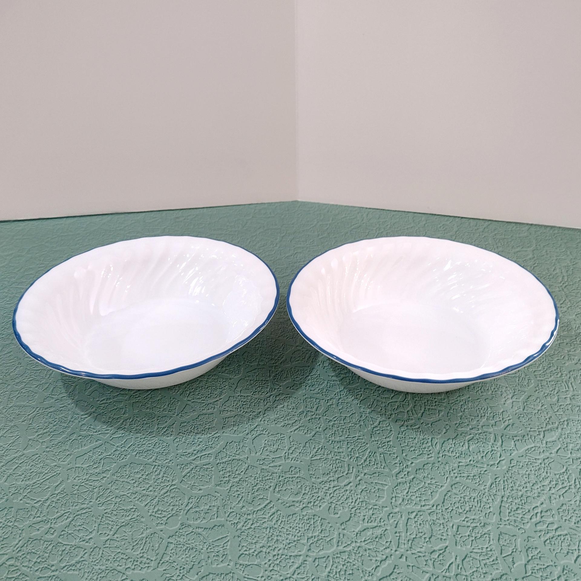 Corelle Blue Velvet Swirl Cereal Salad Soup Bowls, Set of Two
