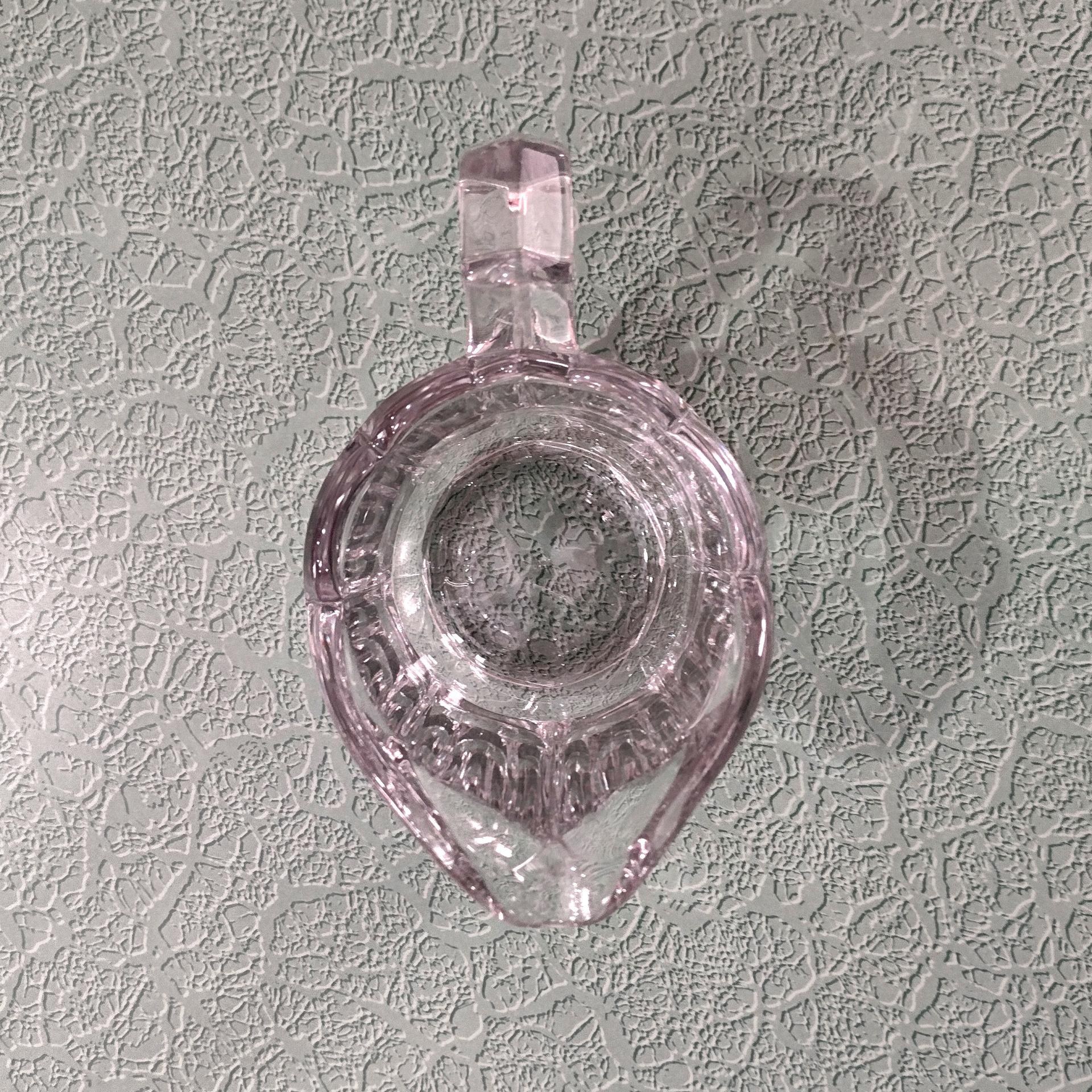 Antique Pressed Glass Creamer / Pitcher, UV Reactive Glass