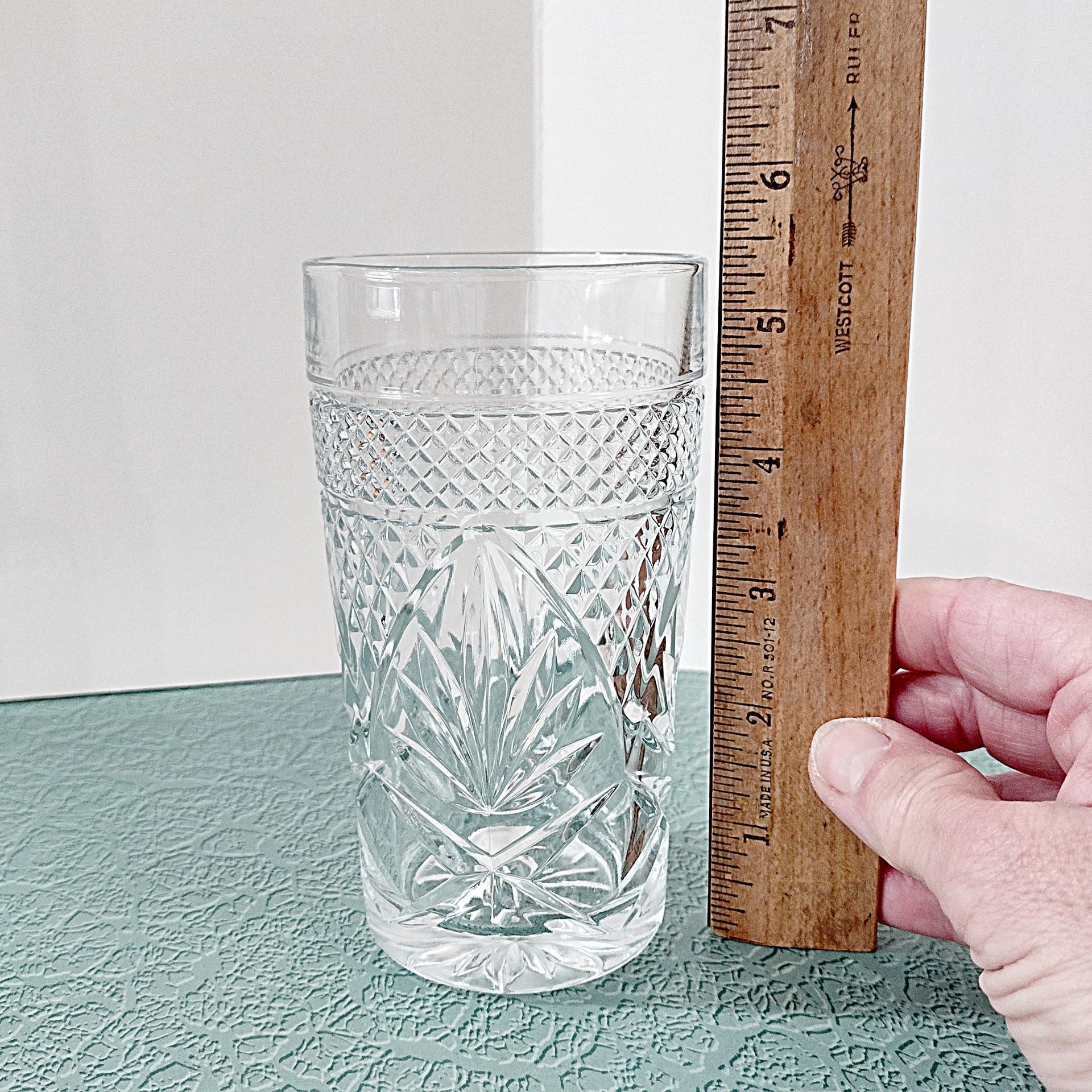 Vintage Cristal D'Arques Durand Antique Clear Highball Glasses, Set of 4