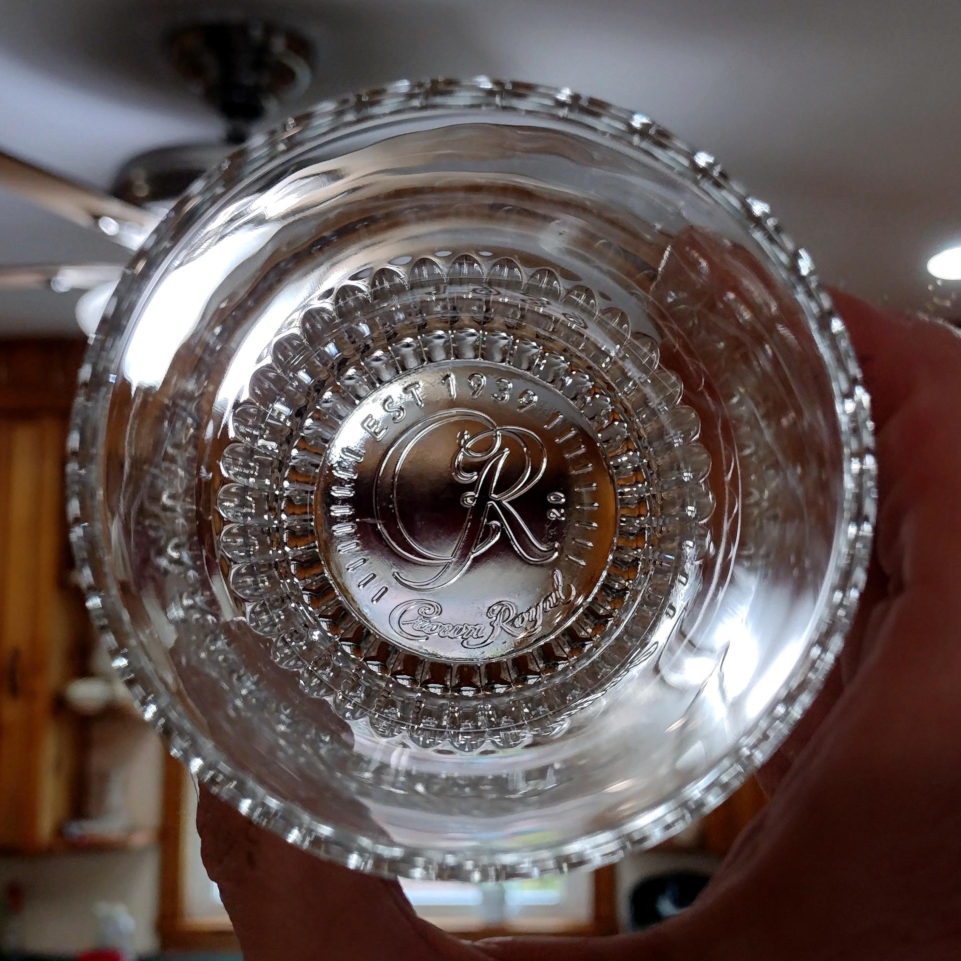 Vintage Crown Royal Whiskey Rocks Glasses, Set of Two