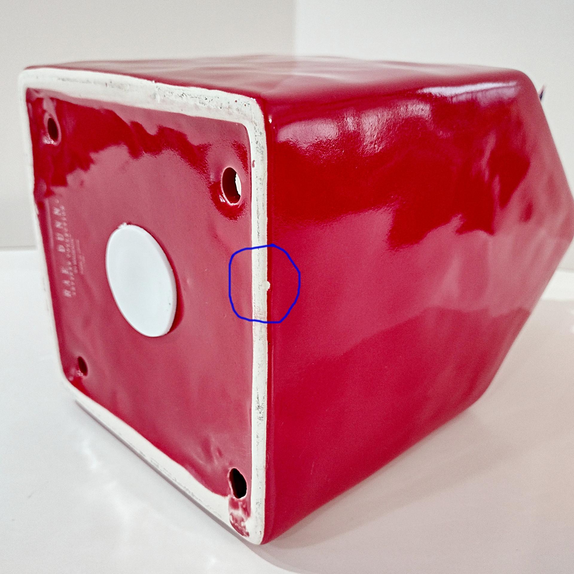 Rae Dunn USA Patriotic Red Ceramic Birdhouse