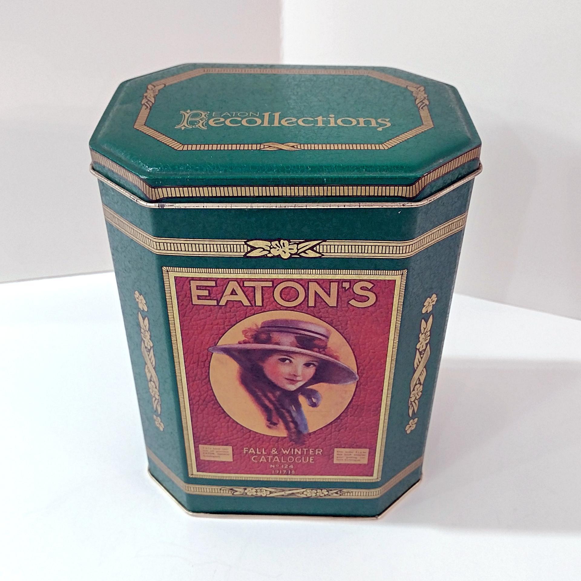 Vintage Eaton's Recollections Fall & Winter Catalog 1917-18 Coffee Tin, Eaton's Department Store Collectible Storage Box