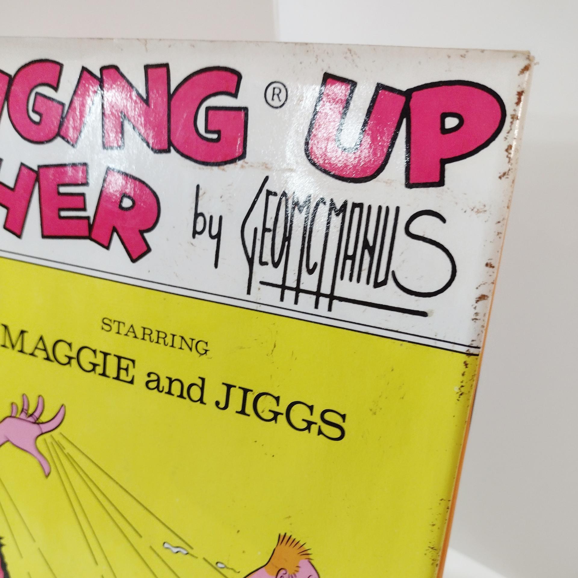Vintage Bringing Up Father 1973 Hard Cover Comic Book, George McManus Graphic Comic Coffee Table Book