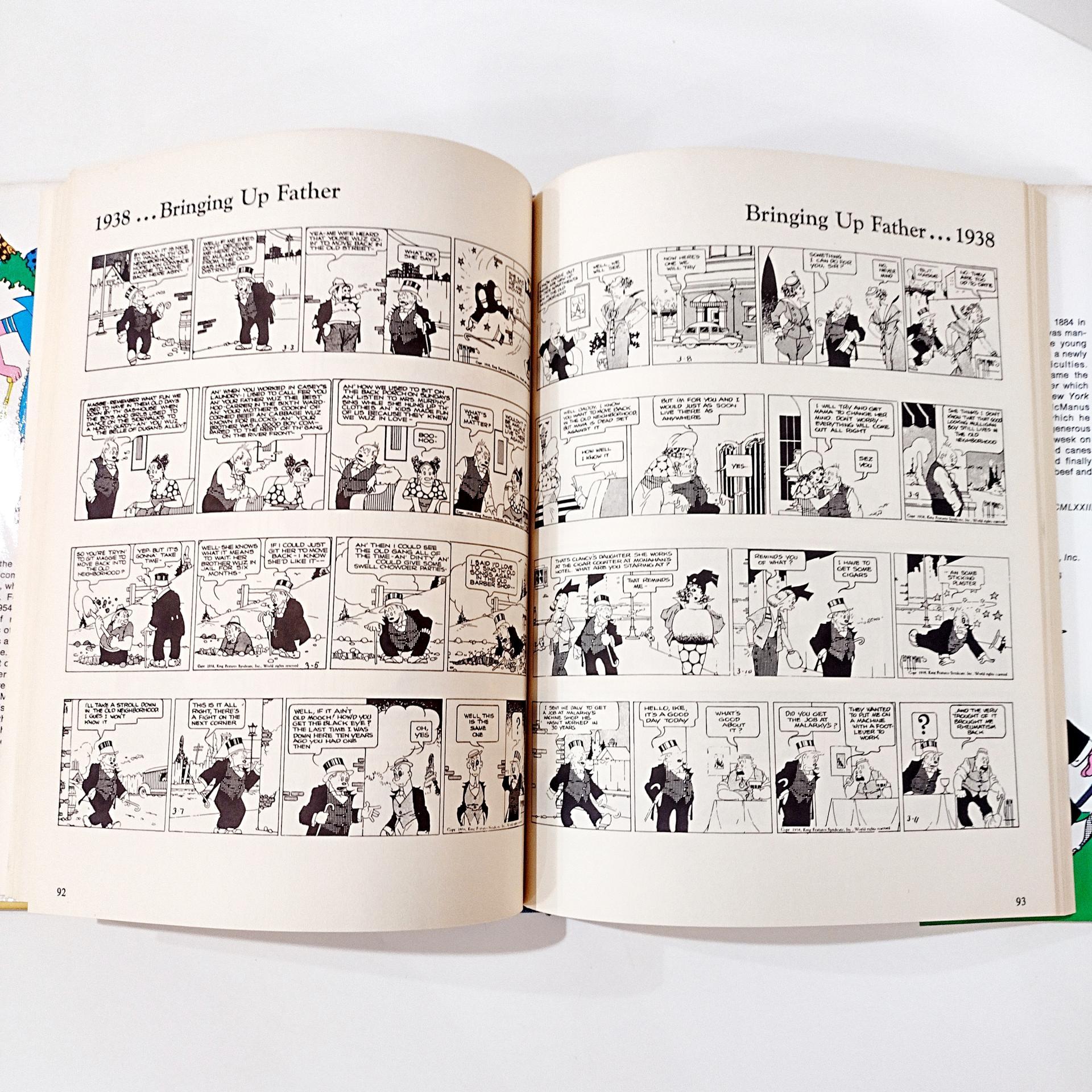 Vintage Bringing Up Father 1973 Hard Cover Comic Book, George McManus Graphic Comic Coffee Table Book