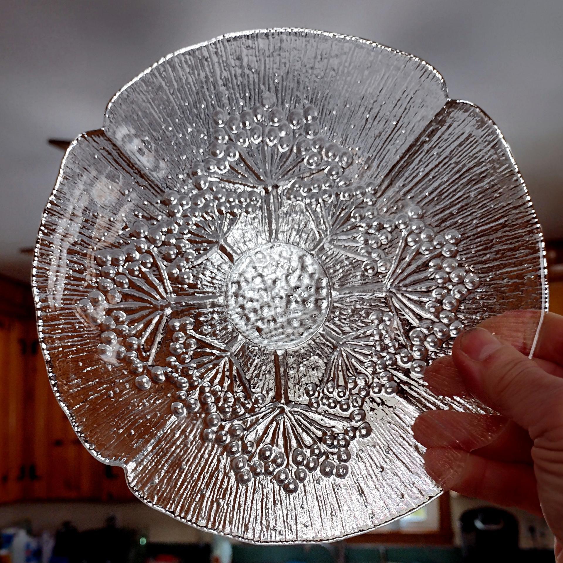 Vintage Dansk Floriform Cow Parsley 7 5/8" Plates, Set of Two
