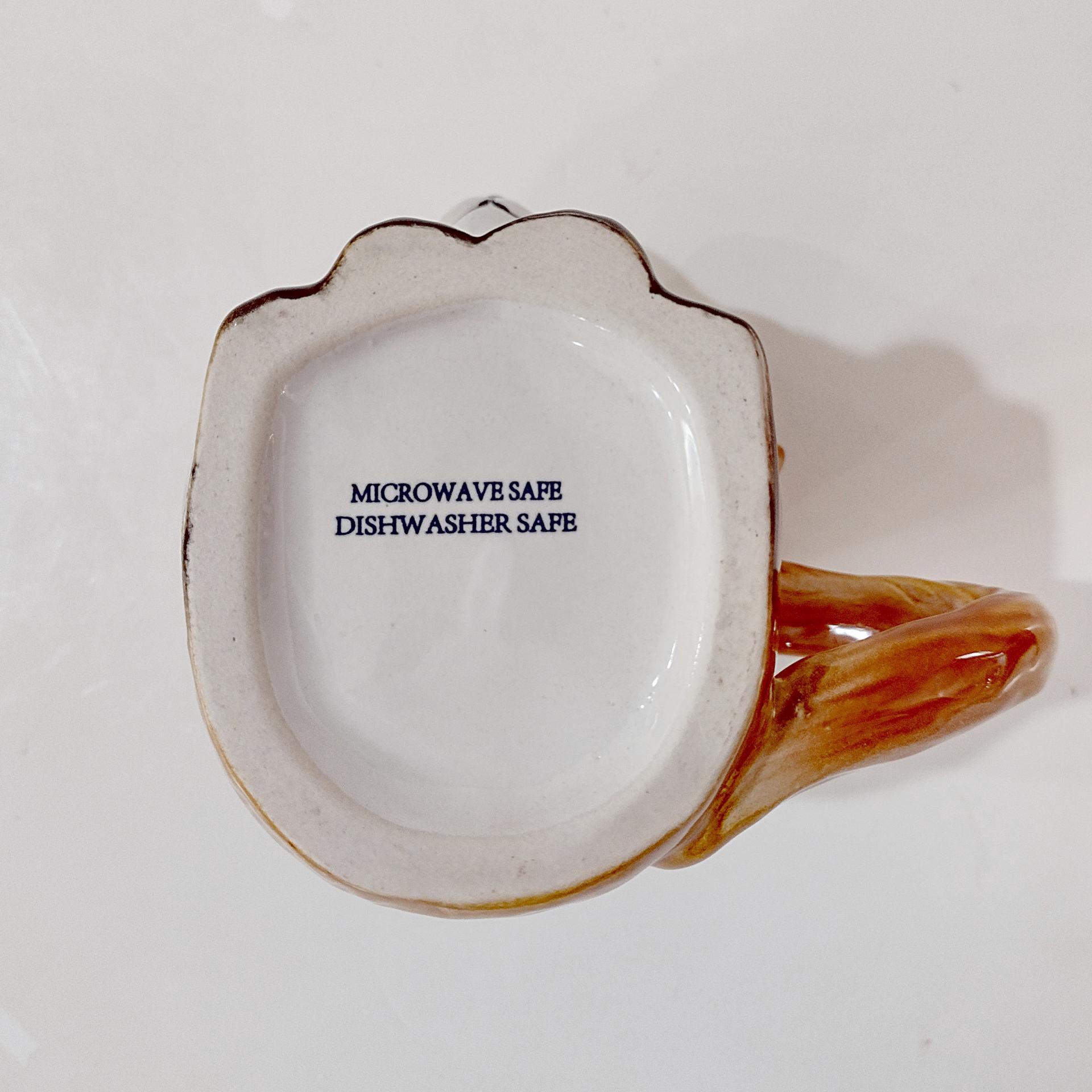 Vintage Fox Ceramic Coffee Tea Mug, Fox Figurative Mug