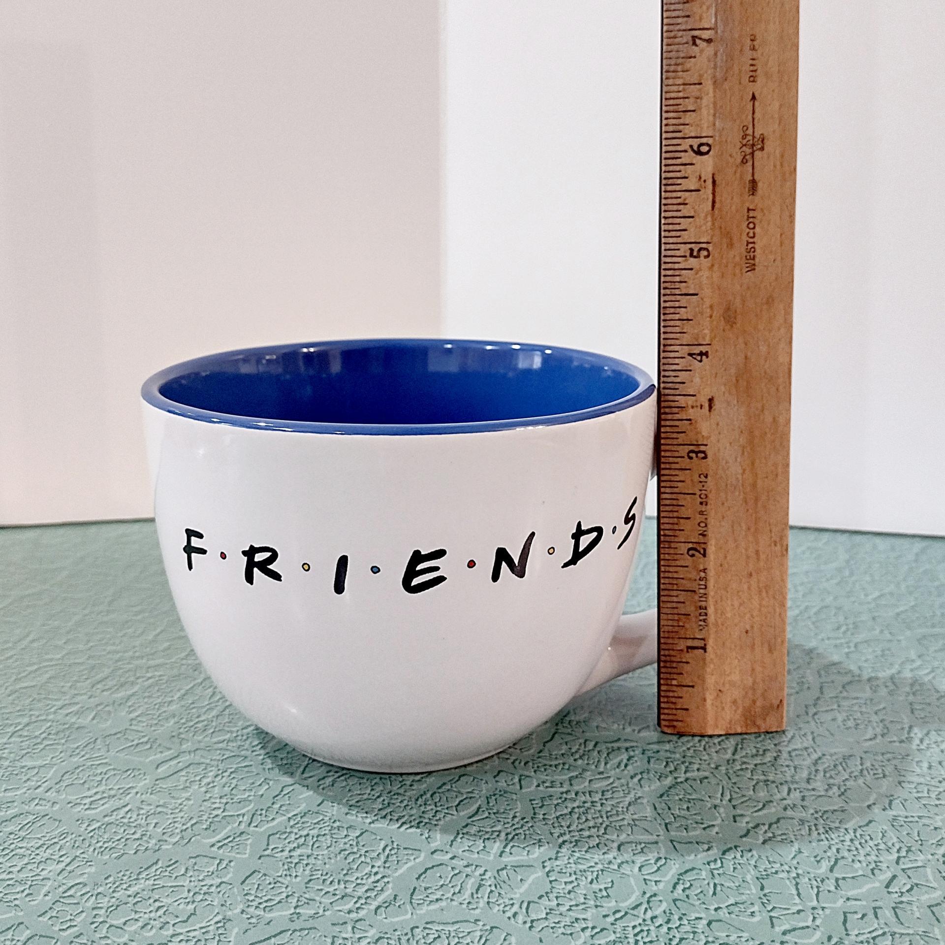 Vintage Friends TV Show Oversized Ceramic Coffee Mug, 24 Ounce XL Soup Mug