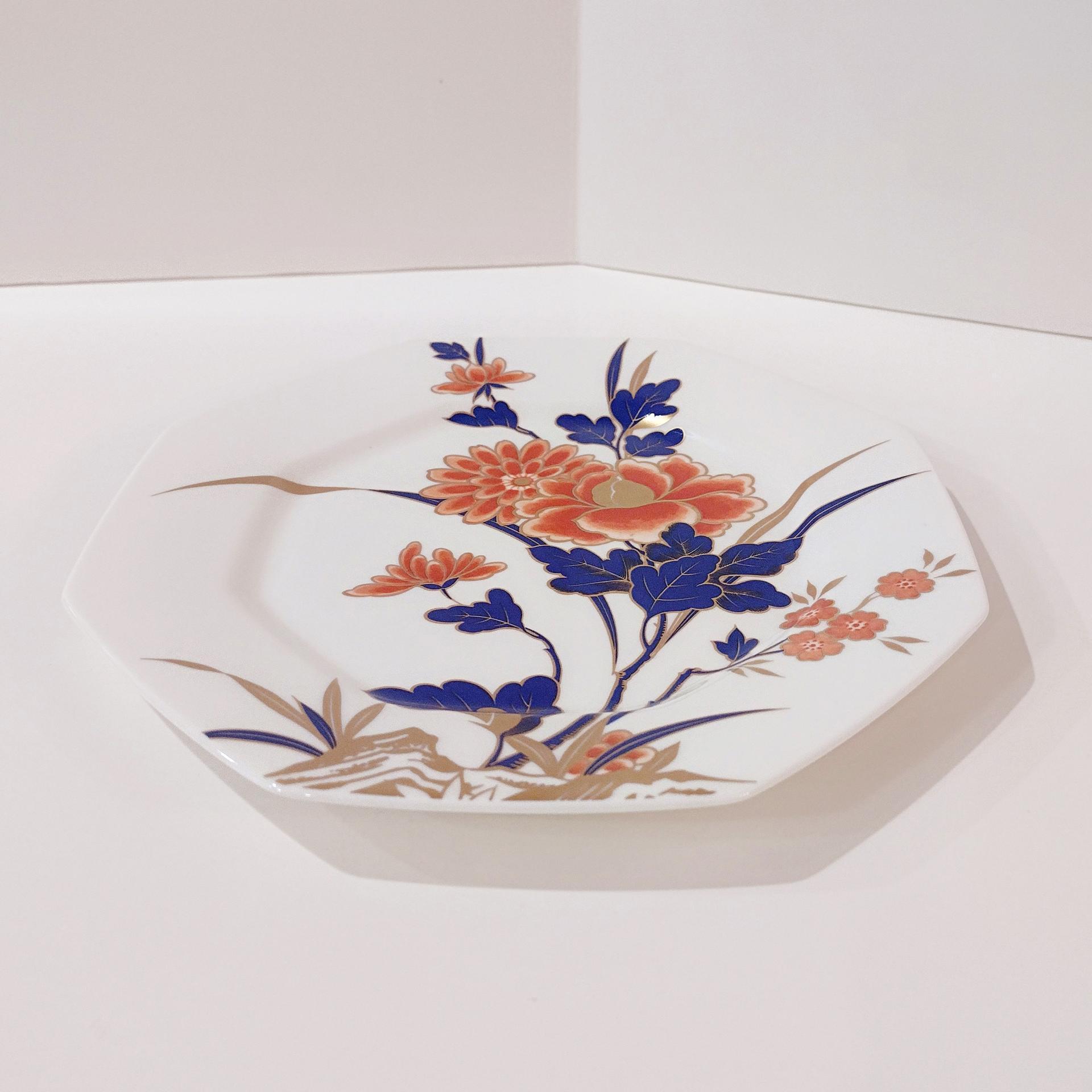 Vintage Mikasa Fushimi Octagonal Luncheon Plates, Set of Two